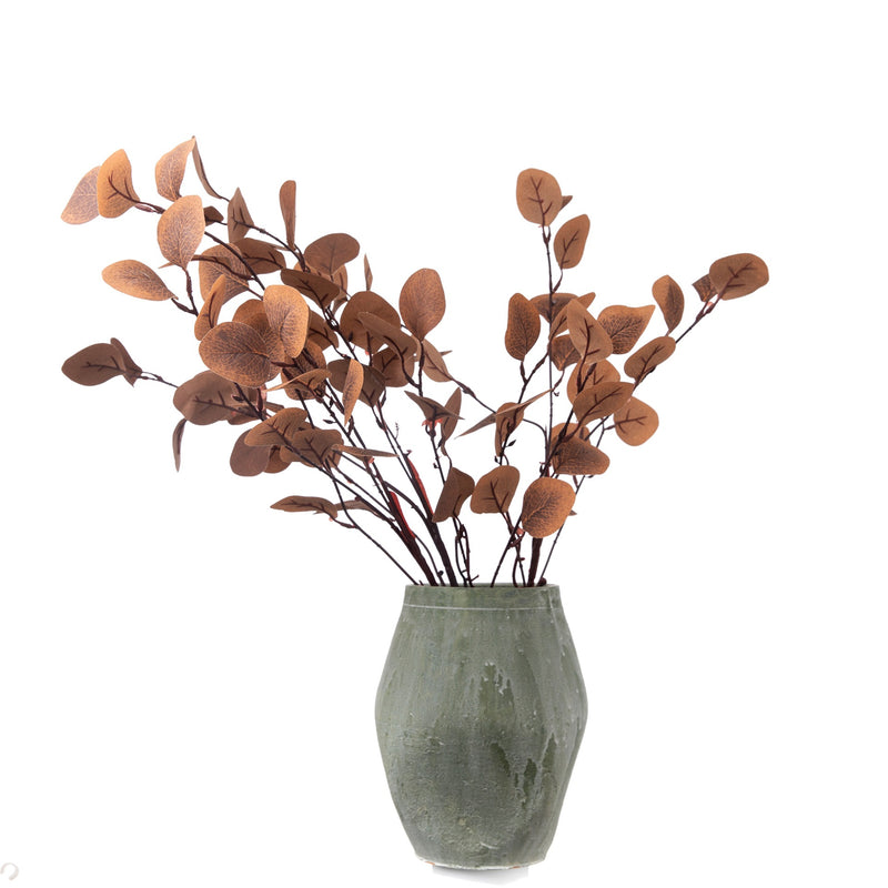 Eucalyptus Leaves Artificial Greenery Stems, 35" Real-Touch Faux Eucalyptus, Bulk Wedding Decor, Home Arrangements, Floral Displays