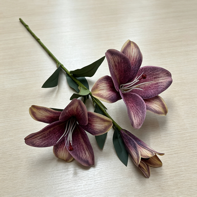 Real-Touch Silk Lily Stems, 30" Long with 6.5" Blooms - Elegant Home Decor, Wedding Flowers, Event Centerpieces