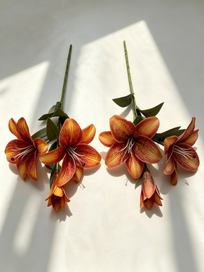 Real-Touch Silk Lily Stems, 30" Long with 6.5" Blooms - Elegant Home Decor, Wedding Flowers, Event Centerpieces