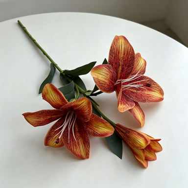 Real-Touch Silk Lily Stems, 30" Long with 6.5" Blooms - Elegant Home Decor, Wedding Flowers, Event Centerpieces