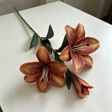 Real-Touch Silk Lily Stems, 30" Long with 6.5" Blooms - Elegant Home Decor, Wedding Flowers, Event Centerpieces