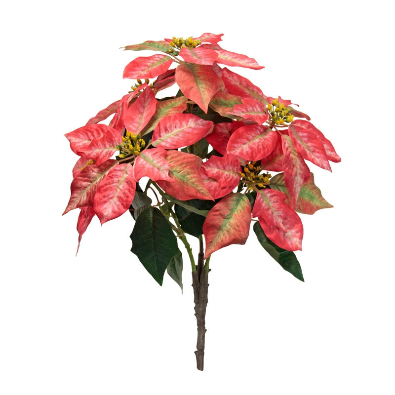 Real-Touch Artificial Christmas Holiday Flowers, 20" Tall, Perfect for Outdoor Decor, Weddings, Events, and Home Styling