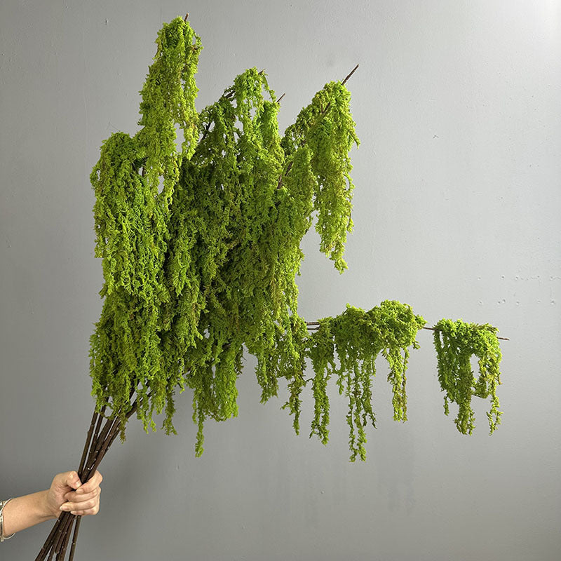 Artificial String of Pearls Hanging Plant, 55" Real-Touch Faux Trailing Vine, Wedding & Home Decor, Florist-Grade Bulk Stems
