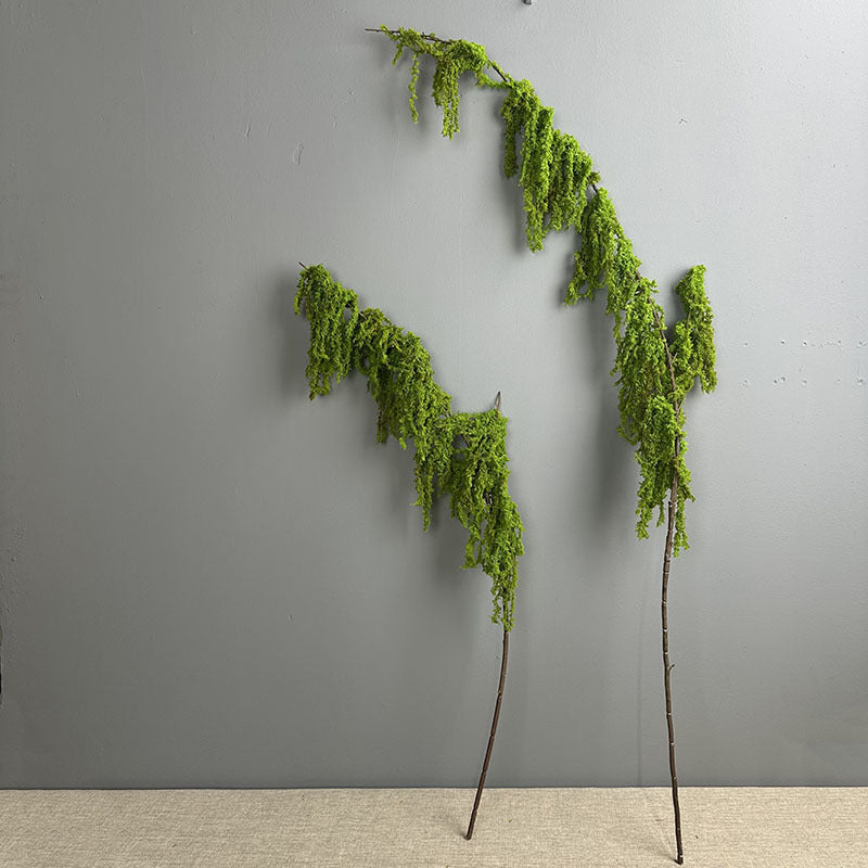 Artificial String of Pearls Hanging Plant, 55" Real-Touch Faux Trailing Vine, Wedding & Home Decor, Florist-Grade Bulk Stems