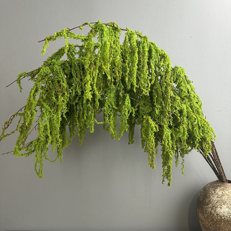 Artificial String of Pearls Hanging Plant, 55" Real-Touch Faux Trailing Vine, Wedding & Home Decor, Florist-Grade Bulk Stems