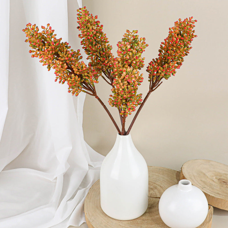 Real-Touch Single-Stem Spider Plant, 19" Lifelike Faux Greenery for Vases, Home Decor, Weddings & Events, Bulk Floral Supplies