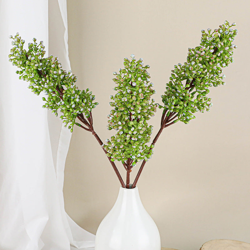 Real-Touch Single-Stem Spider Plant, 19" Lifelike Faux Greenery for Vases, Home Decor, Weddings & Events, Bulk Floral Supplies
