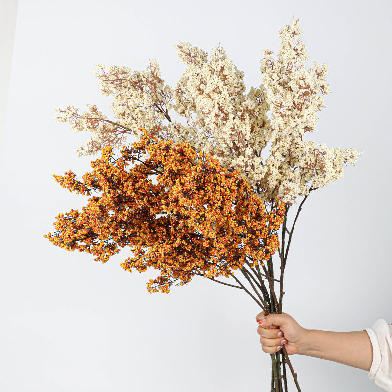 Artificial Lucky Berry Stems, 35" Real-Touch Foam Faux Greenery, Vase Fillers, Home Decor, Wedding & Event Florals, Bulk Wholesale Options