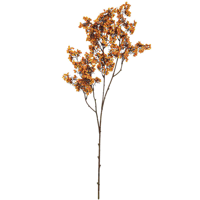 Artificial Lucky Berry Stems, 35" Real-Touch Foam Faux Greenery, Vase Fillers, Home Decor, Wedding & Event Florals, Bulk Wholesale Options