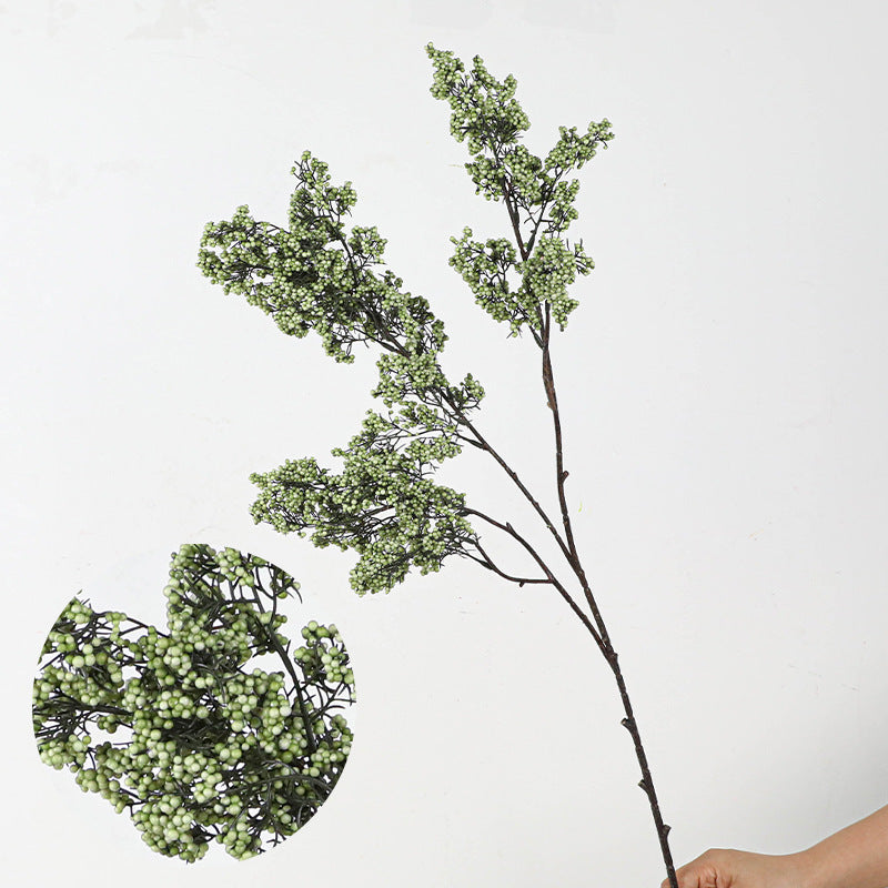 Artificial Lucky Berry Stems, 35" Real-Touch Foam Faux Greenery, Vase Fillers, Home Decor, Wedding & Event Florals, Bulk Wholesale Options