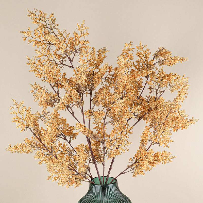 43" Realistic Frosted Berry Faux Foam Branch, Lifelike Winter-Themed Floral Stem for Vases, Wedding Decor, Holiday Arrangements & Commercial Displays