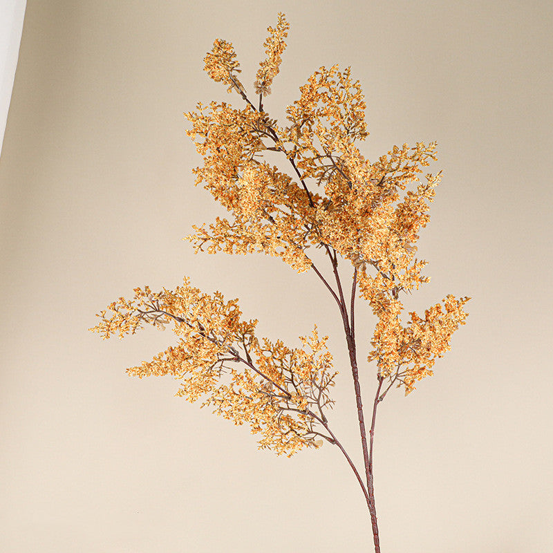 43" Realistic Frosted Berry Faux Foam Branch, Lifelike Winter-Themed Floral Stem for Vases, Wedding Decor, Holiday Arrangements & Commercial Displays