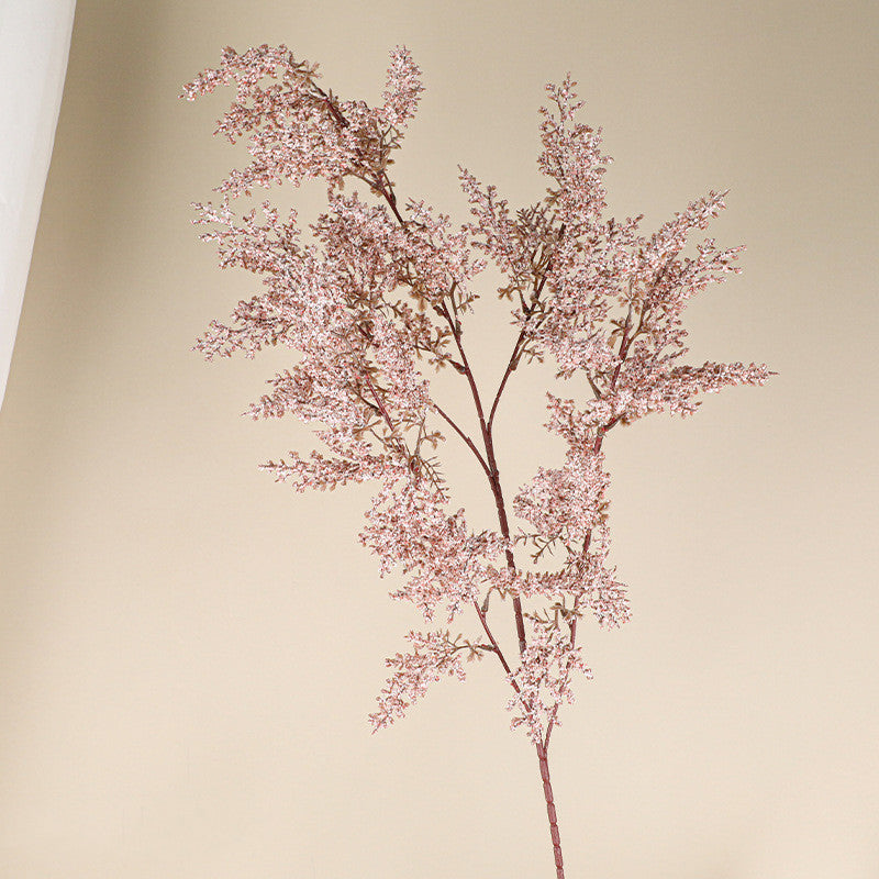 43" Realistic Frosted Berry Faux Foam Branch, Lifelike Winter-Themed Floral Stem for Vases, Wedding Decor, Holiday Arrangements & Commercial Displays