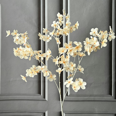 Artificial Apple Blossom Stems, 43" Tall with 2.5" Real-Touch Flower Heads, Pink Faux Flowers for Vases, Wedding Centerpieces, Home Decor & Floral Arrangements