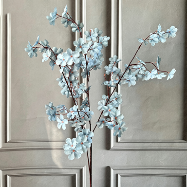 Artificial Apple Blossom Stems, 43" Tall with 2.5" Real-Touch Flower Heads, Pink Faux Flowers for Vases, Wedding Centerpieces, Home Decor & Floral Arrangements