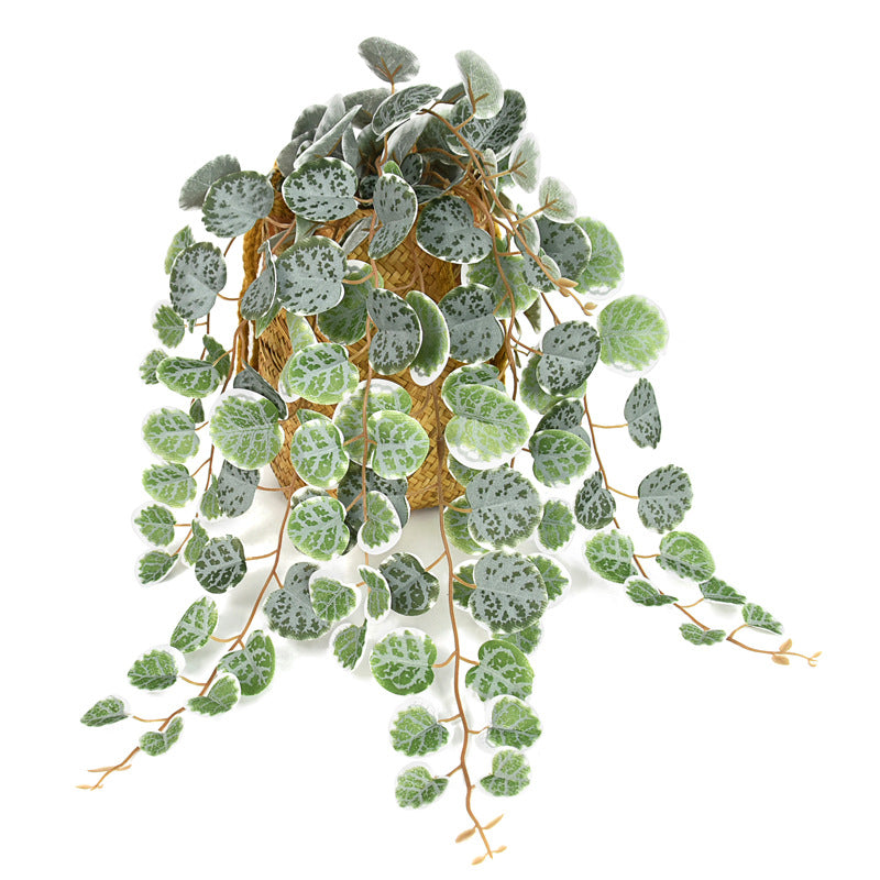 126-Leaf Eucalyptus Vine, 19" Long, Real-Touch Faux Greenery for Home Decor, Weddings, Events, Bulk Buyers