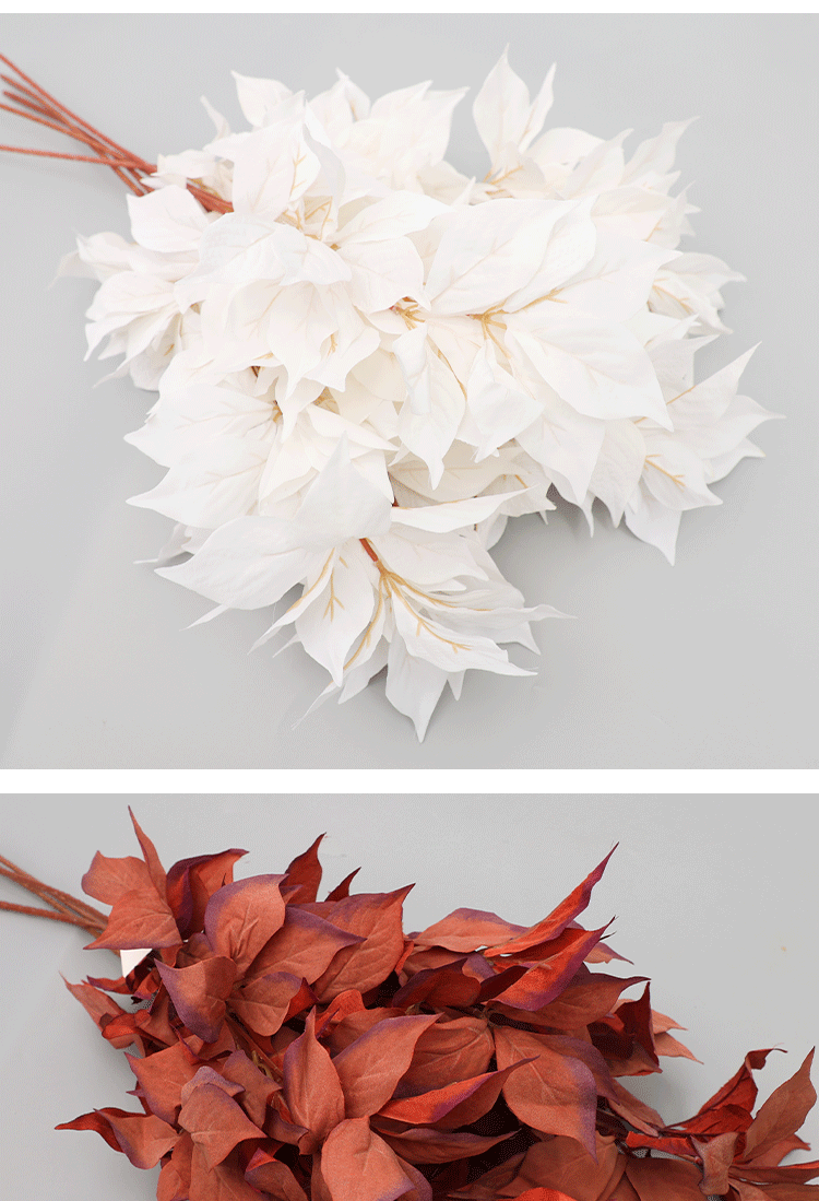 31" Real-Touch Faux Hazel Leaf Branches, 6 Colors, Home Decor, Wedding Arrangements, Bulk Wholesale
