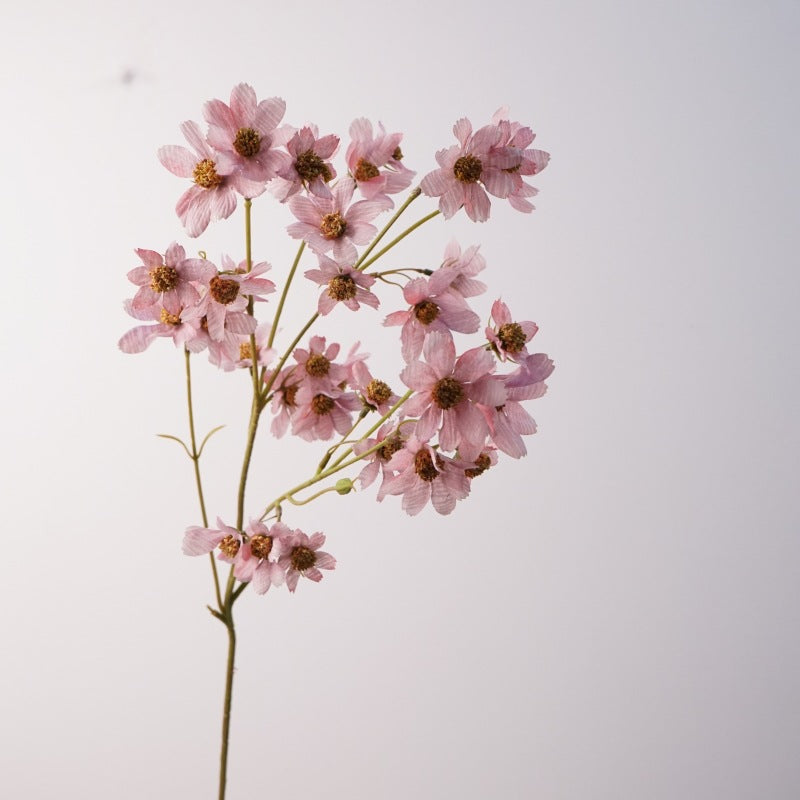 Real-Touch Silk Cosmos Stem, 31" Tall, Cream White, Perfect for Weddings, Home Decor, Floral Arrangements