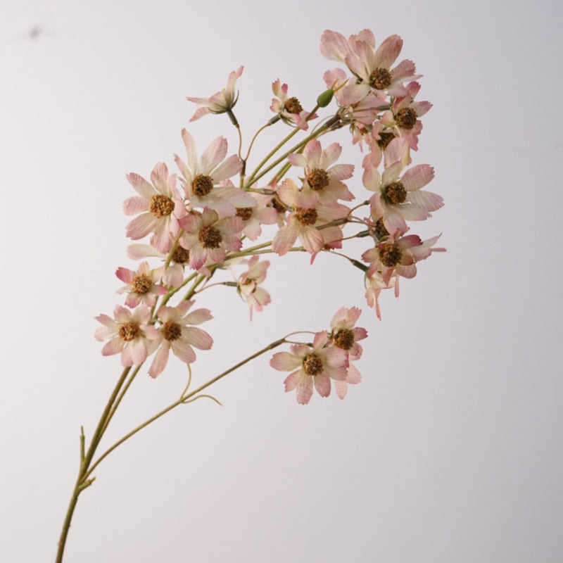 Real-Touch Silk Cosmos Stem, 31" Tall, Cream White, Perfect for Weddings, Home Decor, Floral Arrangements