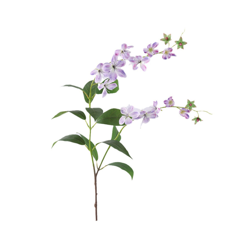 Real-Touch Artificial Crabapple Blossom Stem, 39" Tall, 12" Wide, Perfect for Vase Arrangements, Home Decor, Wedding & Event Styling