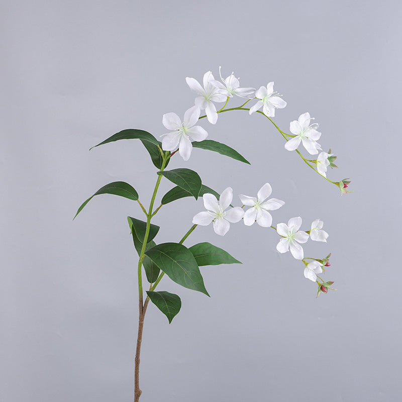 Real-Touch Artificial Crabapple Blossom Stem, 39" Tall, 12" Wide, Perfect for Vase Arrangements, Home Decor, Wedding & Event Styling