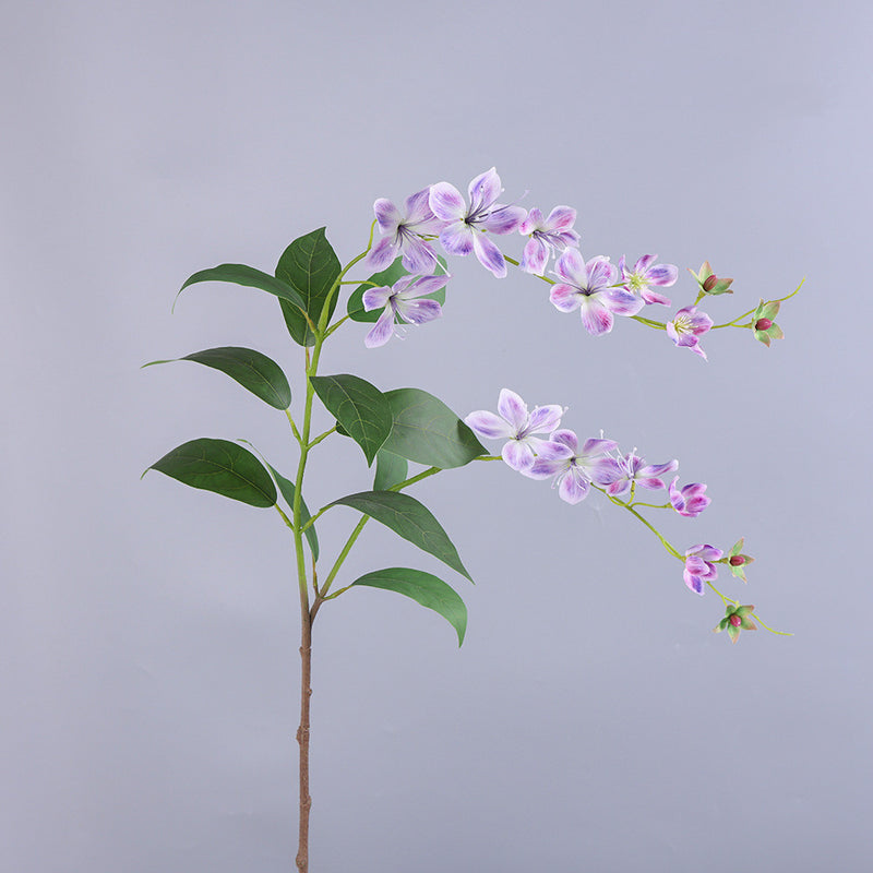 Real-Touch Artificial Crabapple Blossom Stem, 39" Tall, 12" Wide, Perfect for Vase Arrangements, Home Decor, Wedding & Event Styling