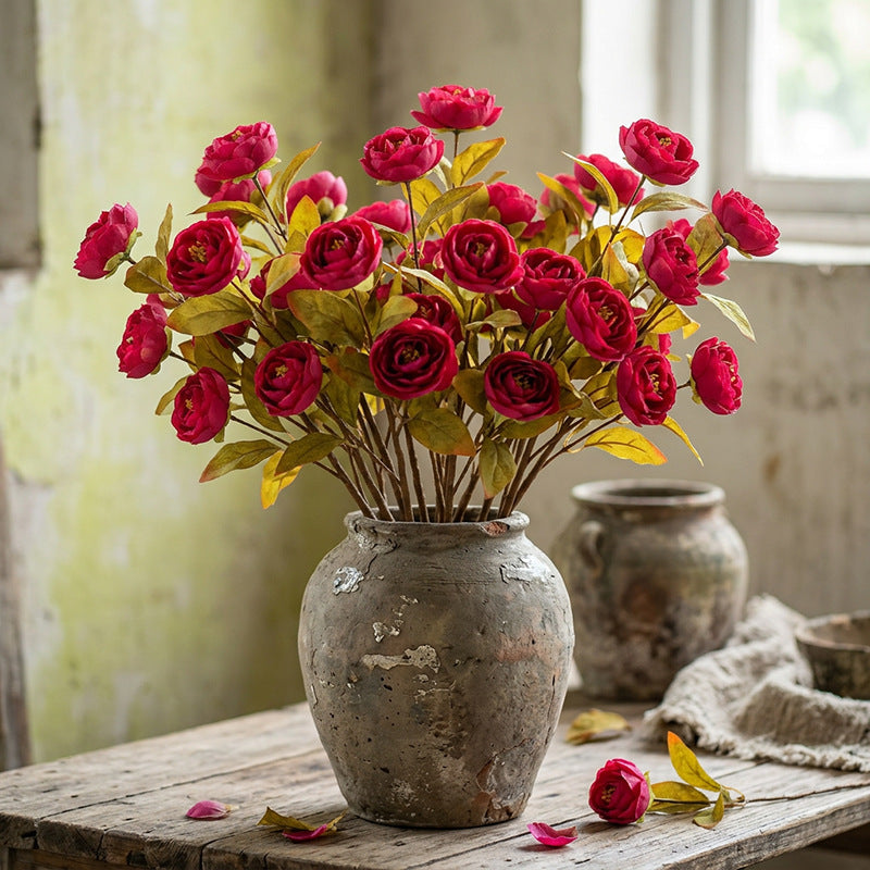 Real-Touch Silk Rose Stems, 24", Elegant Home Decor, Wedding Arrangements, Floral Centerpieces, Bulk Discounts Available