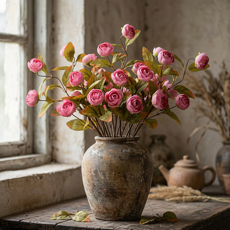 Real-Touch Silk Rose Stems, 24", Elegant Home Decor, Wedding Arrangements, Floral Centerpieces, Bulk Discounts Available