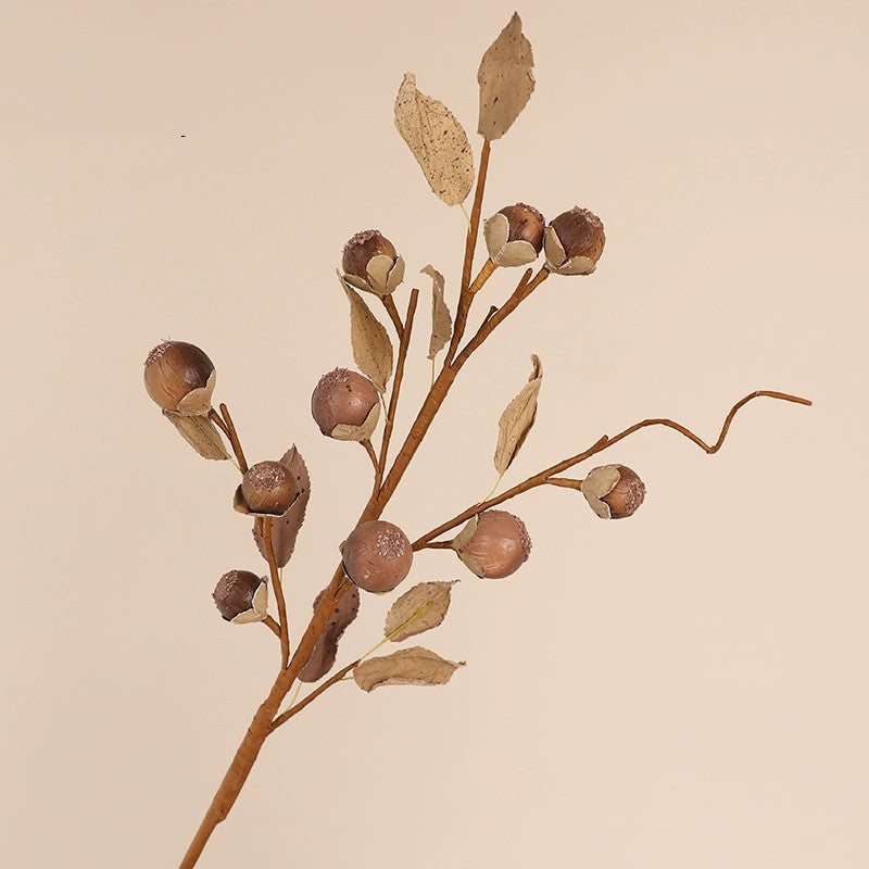 Real-Touch Monk Fruit Branches, 26" Long, Orange, Burgundy, Cream, Brown, Vase Arrangement, Home Decor, Wedding & Event Florals