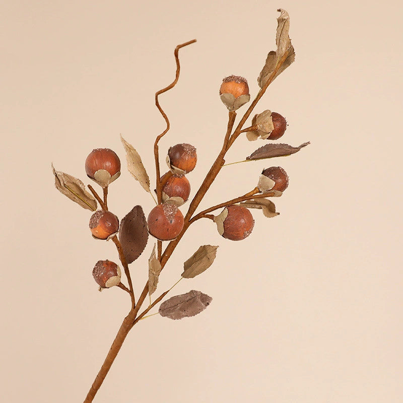 Real-Touch Monk Fruit Branches, 26" Long, Orange, Burgundy, Cream, Brown, Vase Arrangement, Home Decor, Wedding & Event Florals