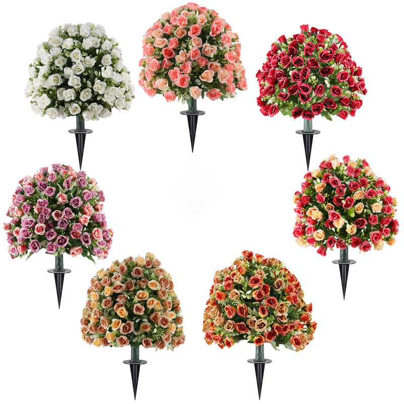 Artificial Rose Stem, 24" Long, Perfect for Outdoor Gardens, Indoor Decor, Weddings & Events