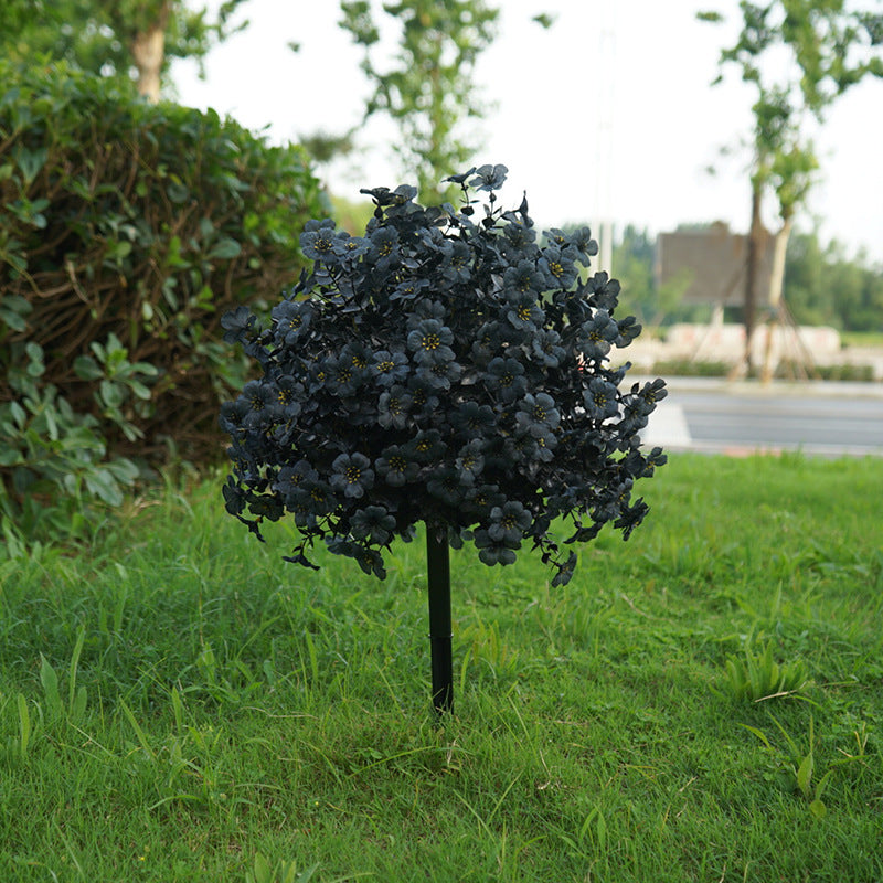 Black Violet Artificial Flowers, 22" Real-Touch Stems, 250 Blooms per Bundle – Halloween & Fall Decor, Outdoor Garden, Home & Wedding Arrangements