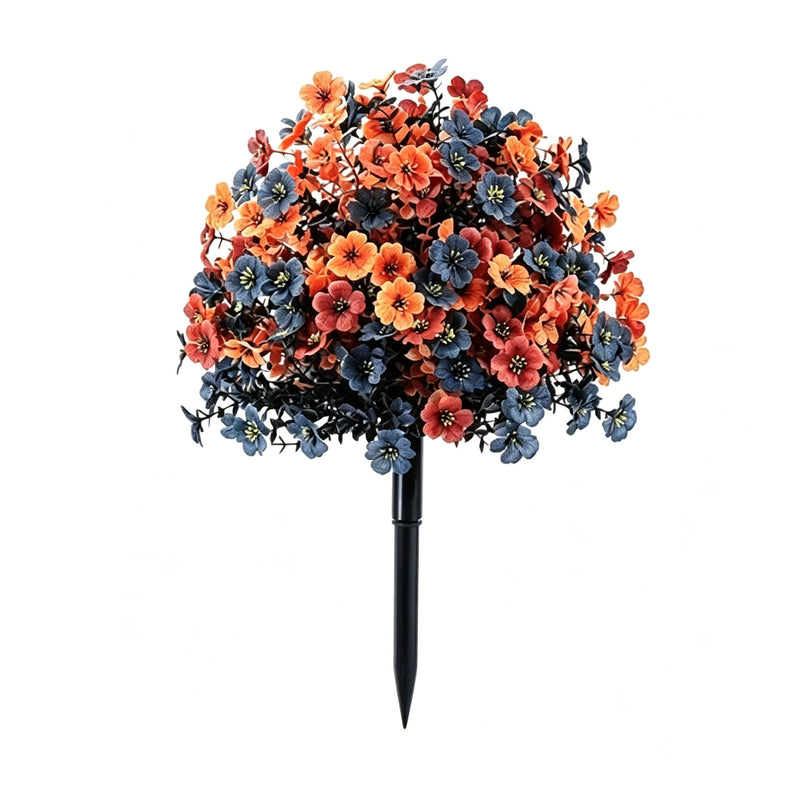 Black Violet Artificial Flowers, 22" Real-Touch Stems, 250 Blooms per Bundle – Halloween & Fall Decor, Outdoor Garden, Home & Wedding Arrangements