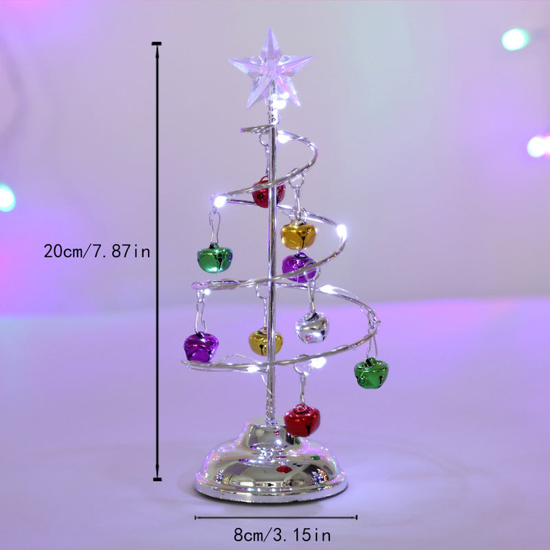 10" Glam LED Crystal Christmas Tree in Gold or Silver, Elegant Tabletop Decor for Holidays, Weddings & Events, Battery-Operated Light-Up Centerpiece