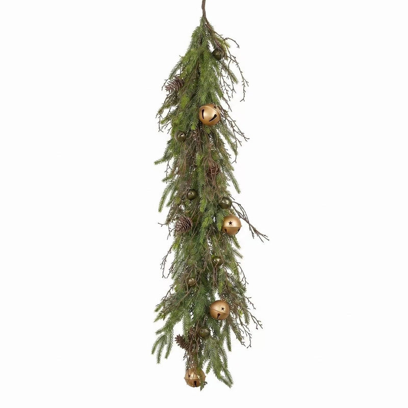 Lifelike Artificial Pine Needle & Pinecone Wreath with Red Berries, Christmas Holiday Decor for Home, Wedding, Store Displays