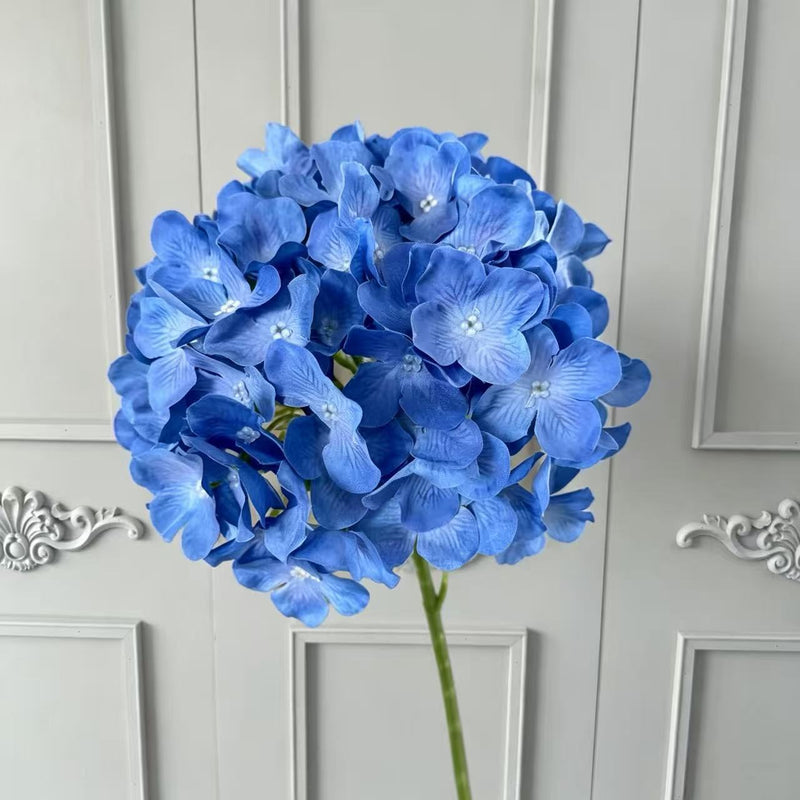 Hydrangea Stem, 26", Mixed Materials, Perfect for Vase Arrangements, Wedding Decor, Home Styling