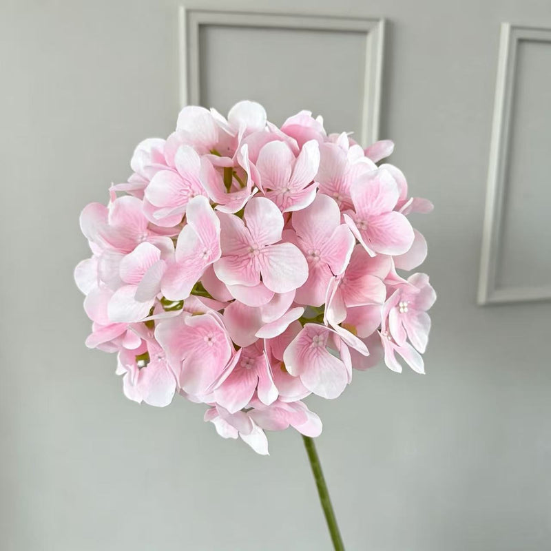 Hydrangea Stem, 26", Mixed Materials, Perfect for Vase Arrangements, Wedding Decor, Home Styling