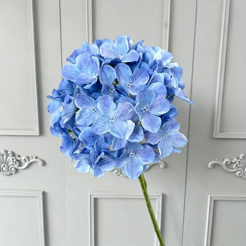 Hydrangea Stem, 26", Mixed Materials, Perfect for Vase Arrangements, Wedding Decor, Home Styling