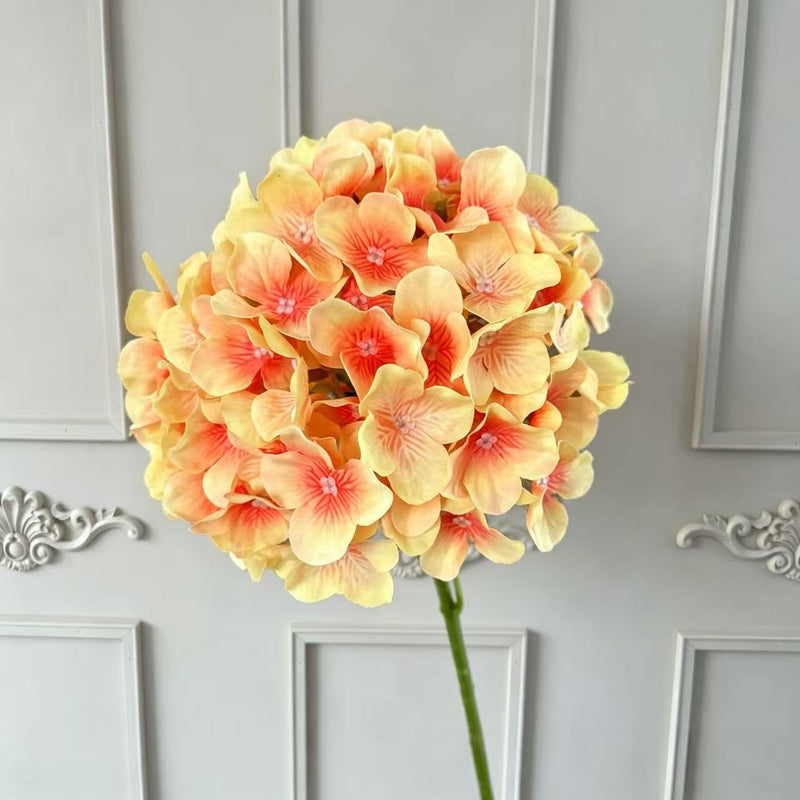Hydrangea Stem, 26", Mixed Materials, Perfect for Vase Arrangements, Wedding Decor, Home Styling