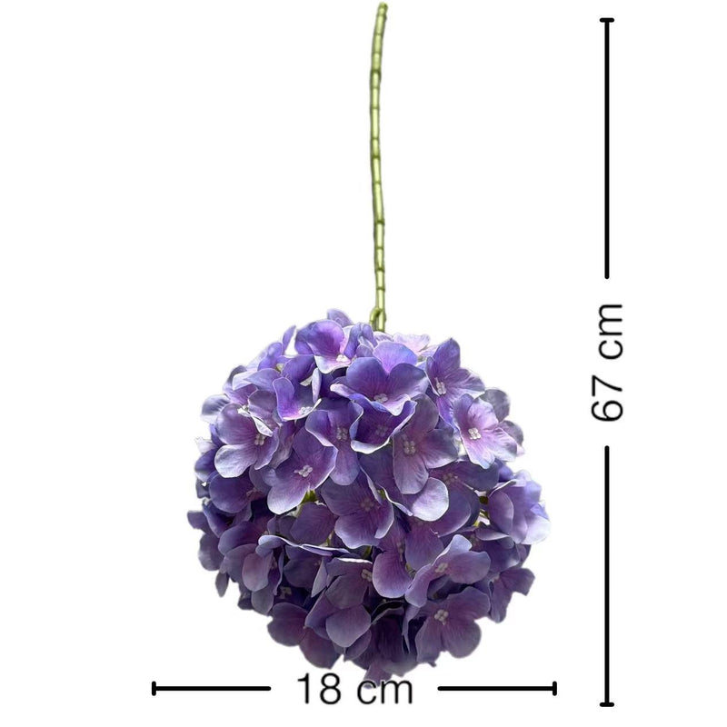 Hydrangea Stem, 26", Mixed Materials, Perfect for Vase Arrangements, Wedding Decor, Home Styling