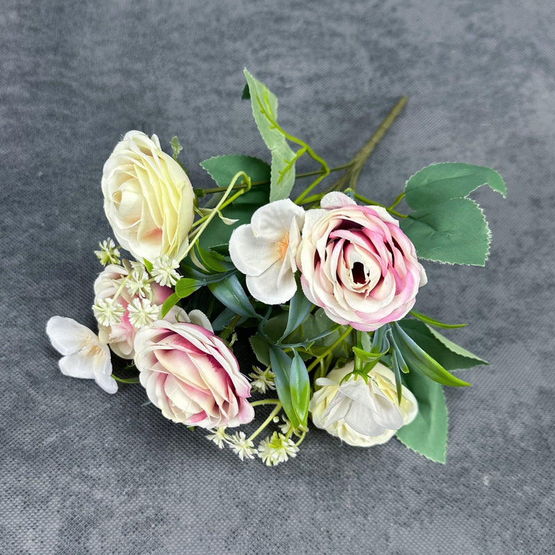 Realistic Silk Roses, 2 Stems, 11" Tall, Perfect for Wedding Decor, Home Arrangements, and Gift-Giving