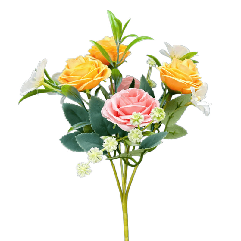 Realistic Silk Roses, 2 Stems, 11" Tall, Perfect for Wedding Decor, Home Arrangements, and Gift-Giving
