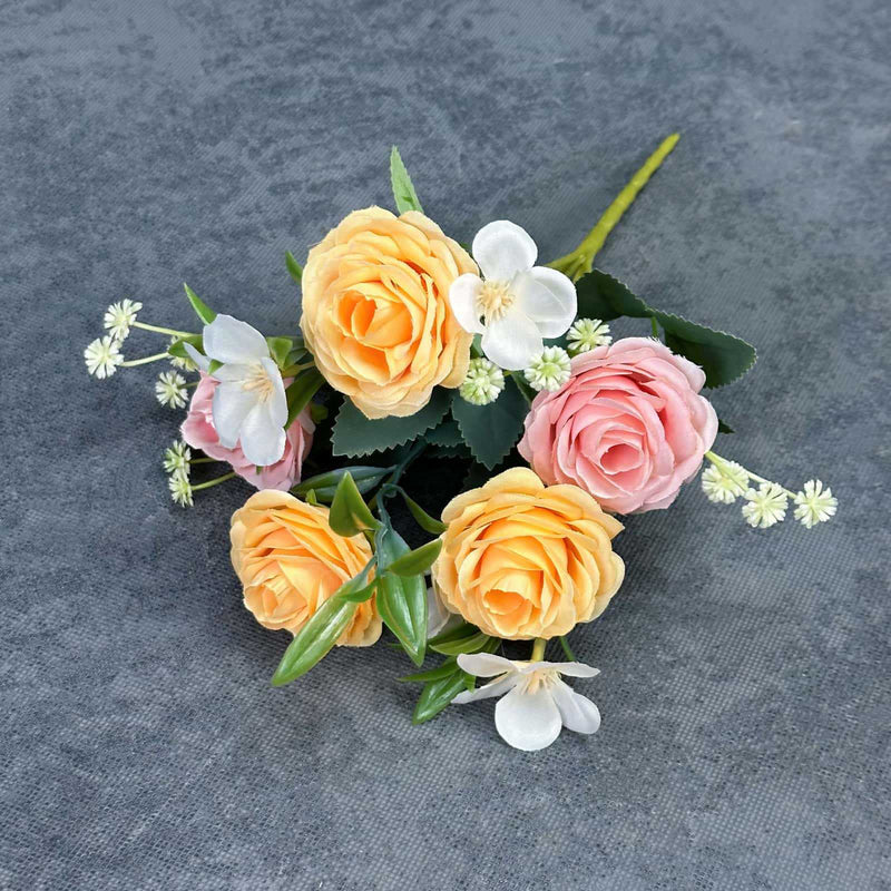Realistic Silk Roses, 2 Stems, 11" Tall, Perfect for Wedding Decor, Home Arrangements, and Gift-Giving