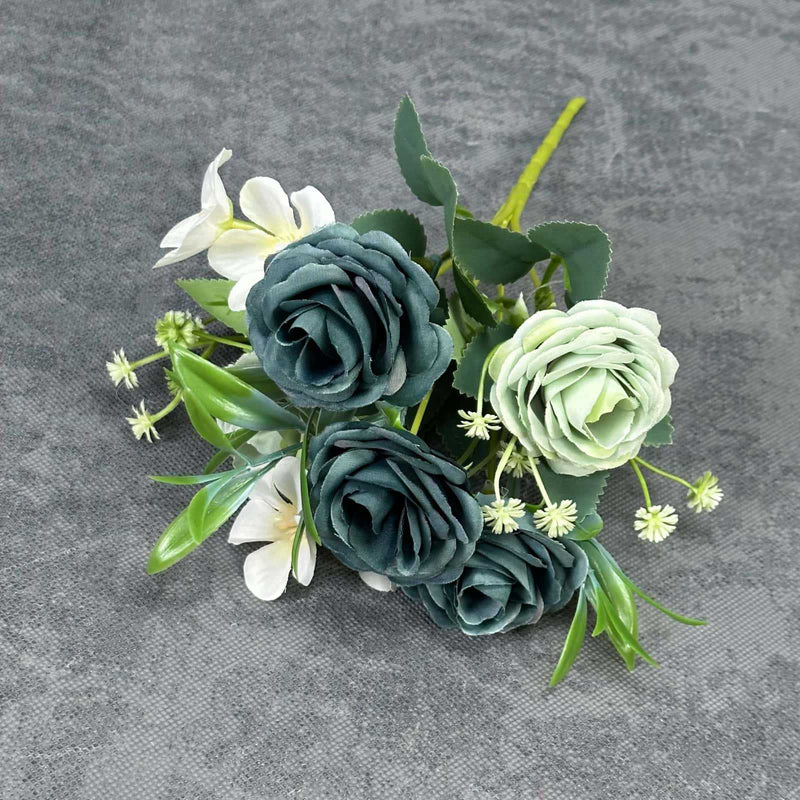 Realistic Silk Roses, 2 Stems, 11" Tall, Perfect for Wedding Decor, Home Arrangements, and Gift-Giving