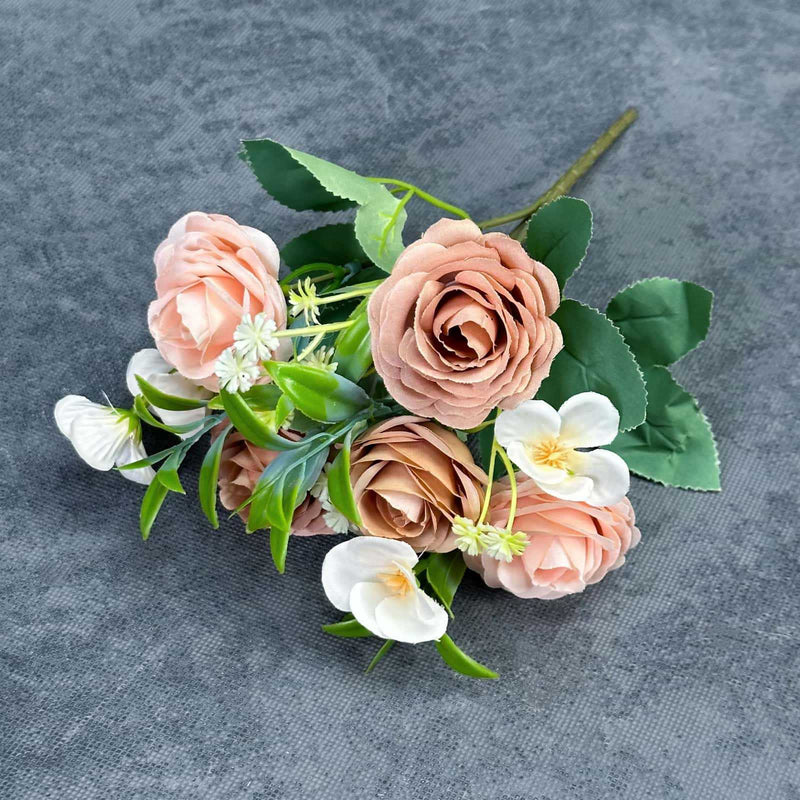 Realistic Silk Roses, 2 Stems, 11" Tall, Perfect for Wedding Decor, Home Arrangements, and Gift-Giving