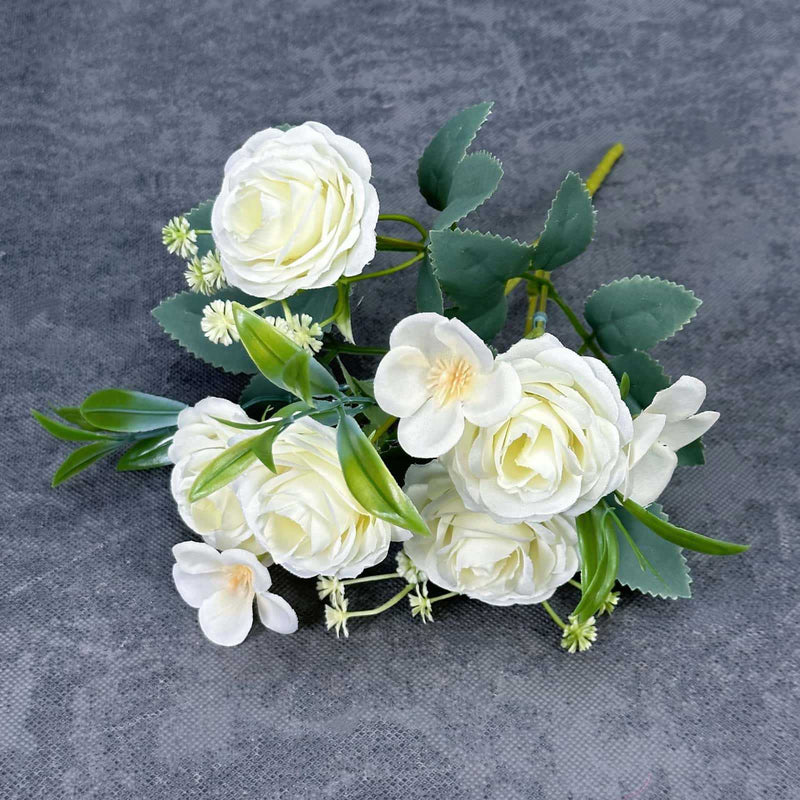 Realistic Silk Roses, 2 Stems, 11" Tall, Perfect for Wedding Decor, Home Arrangements, and Gift-Giving