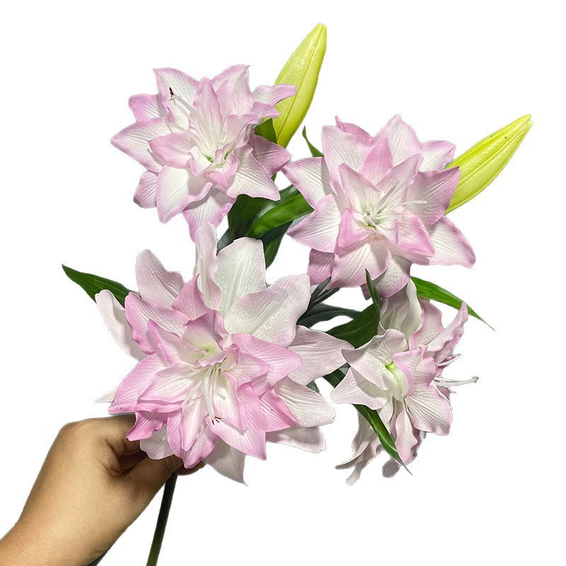 PU Calla Lily Stems, 31" Long with 6" Blooms - Set of 3 for Vase Arrangements, Wedding Centerpieces, Home Decor