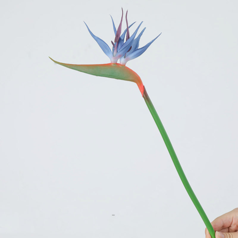 Small  Bird of Paradise Stems, 17", Soft Latex Artificial Flowers for Wedding Decor, Home Styling, Event Arrangements