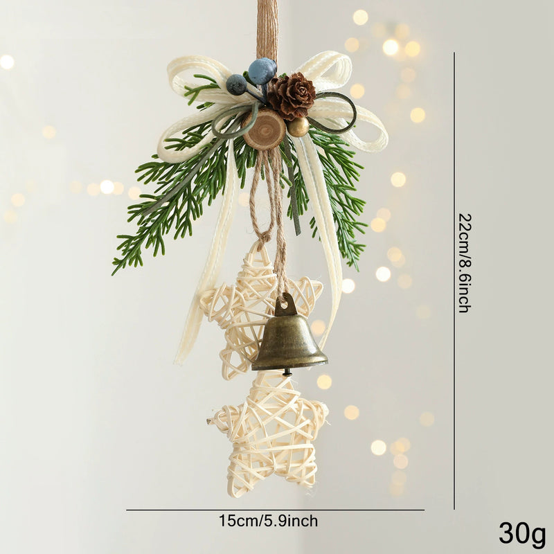 Realistic Christmas Bell Ornaments Set - 9 Styles Holiday Door Hangers, Tree Decor & Wall/Window Display for Home, Events, Retail