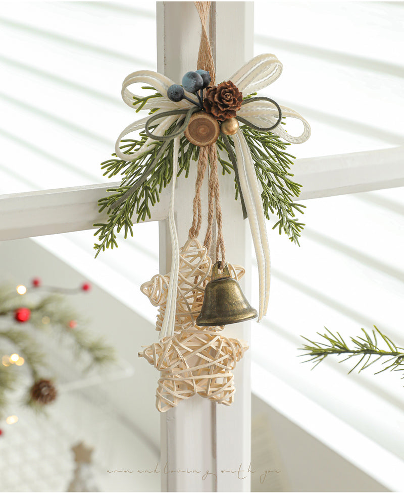 Realistic Christmas Bell Ornaments Set - 9 Styles Holiday Door Hangers, Tree Decor & Wall/Window Display for Home, Events, Retail